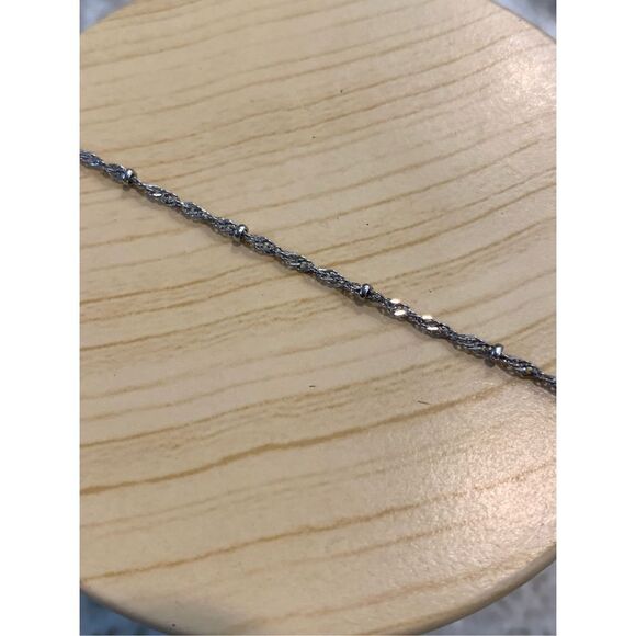 Dainty Silver Rope with Bead Chain - Picture 3 of 3